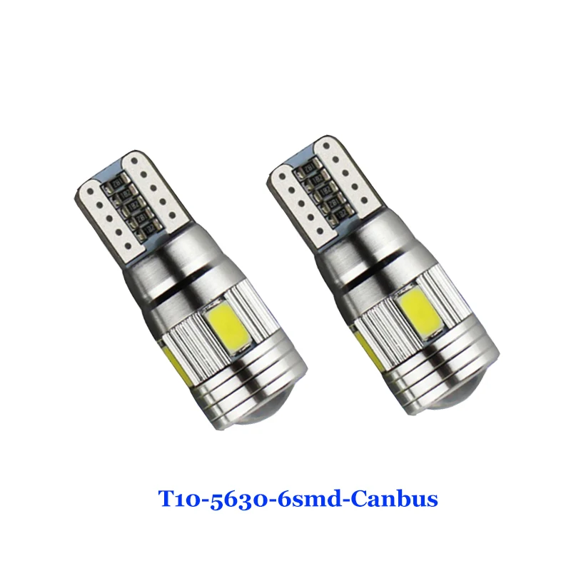 Simeway В 2 шт. 12 Canbus светодио дный 10 LED W5W 5630 6smd лампы без ошибок зазор свет белый синий
