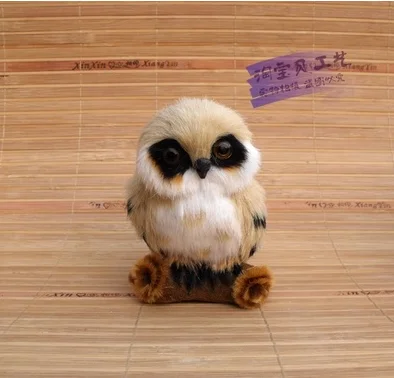 new simulation cute owl toy polyethylene&fur small light yellow model gift about 7x7x10.5cm 2143 | Игрушки и хобби