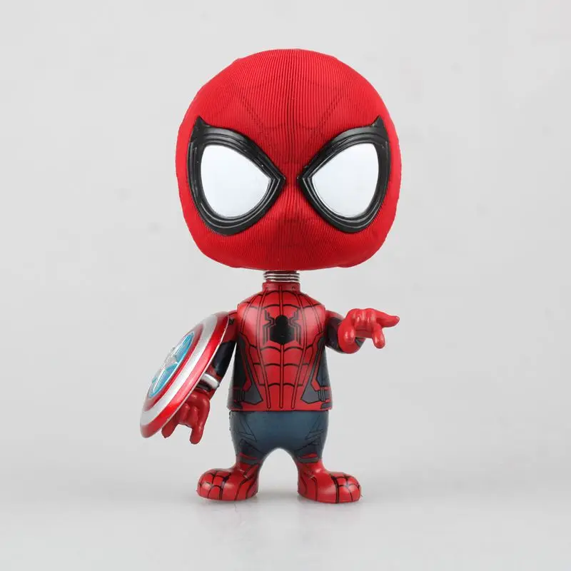 Disney Marvel Мстители 10 см Человек паук Черная пантера фигурка модель осанки