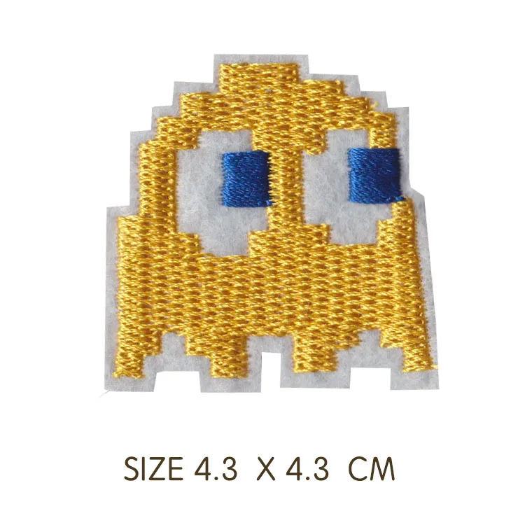 Затуплённый Pacman Железный патч фанки Ретро 80s игровой патч - Цвет: Затуплённый