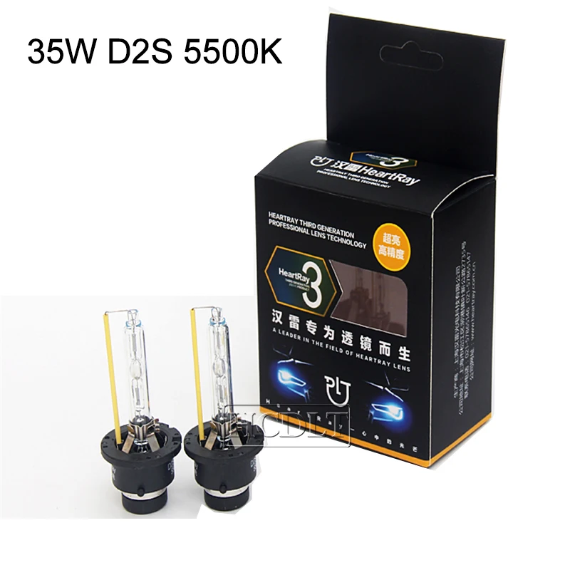 HCDLT супер видение оригинальный HeartRay 35 Вт 5500 к D1S D2S Xenon D2H D3S D4S 6500 белый Авто фара УФ