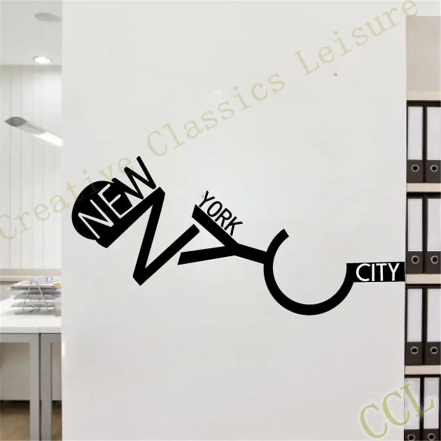 Бесплатная доставка Нью Йорк настенные Стикеры художественные наклейки