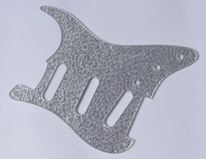 

Kaish 8 Hole Silver Sparkle ST Pickguard for Strat SSS Guitar Pickguard fits for Fender for Strat