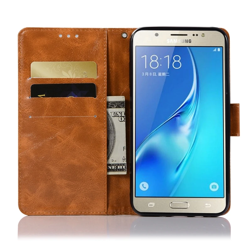 Чехол для Samsung Galaxy J7 роскошный мягкий чехол из ТПУ и кожи флип 2015 J700 J700F Etui