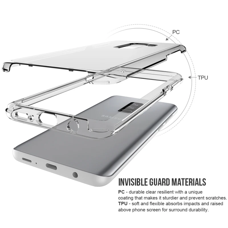 Soft Transparent TPU+Pc Case for Samsung Galaxy S9/S9 Plus Clear Shockproof Back Cover Note 8 S8/S8 S7 Edge | Мобильные телефоны и