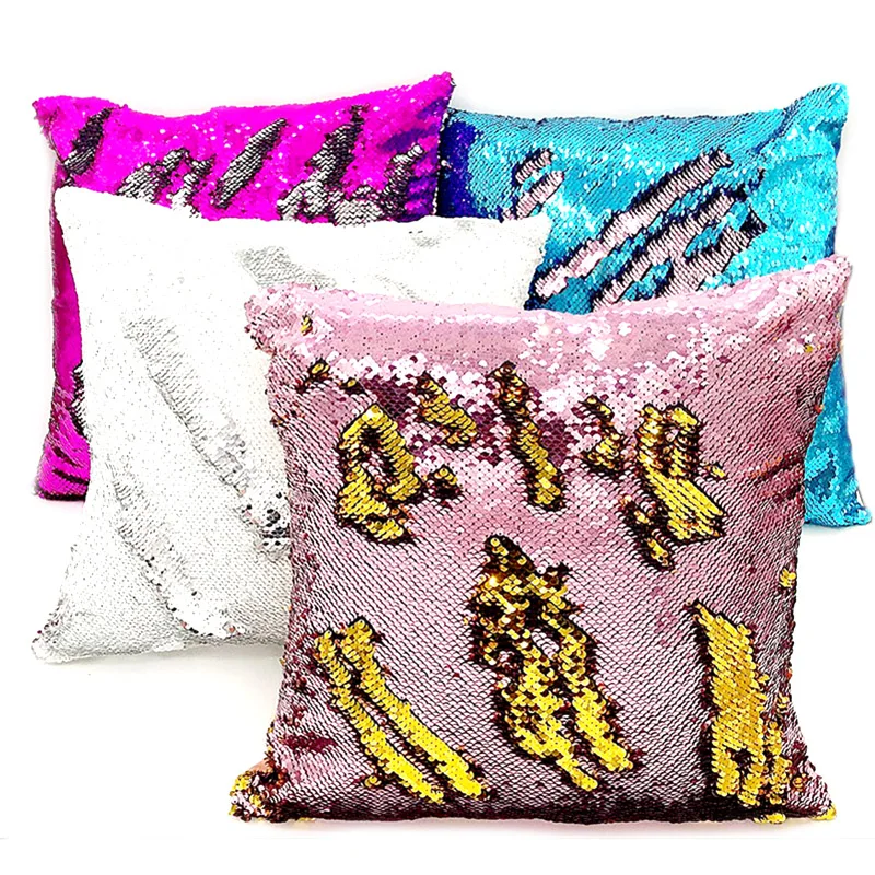 Наволочка русалка двусторонняя наволочка сделай сам с блестками декоративные