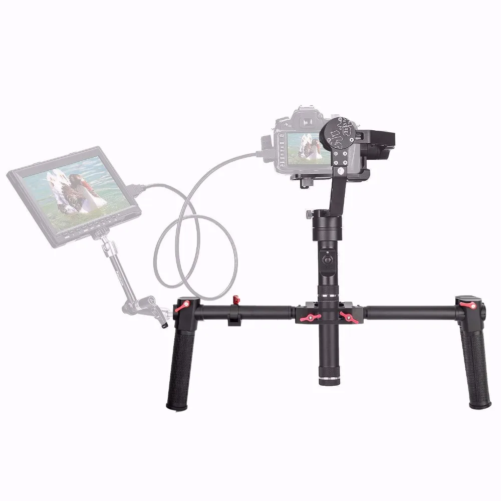 Zhiyun Crane Plus 3 оси ручной карданный стабилизатор+ двойная ручка, для sony Canon DSLR камеры POV 2,5 кг Полезная нагрузка отслеживание объекта