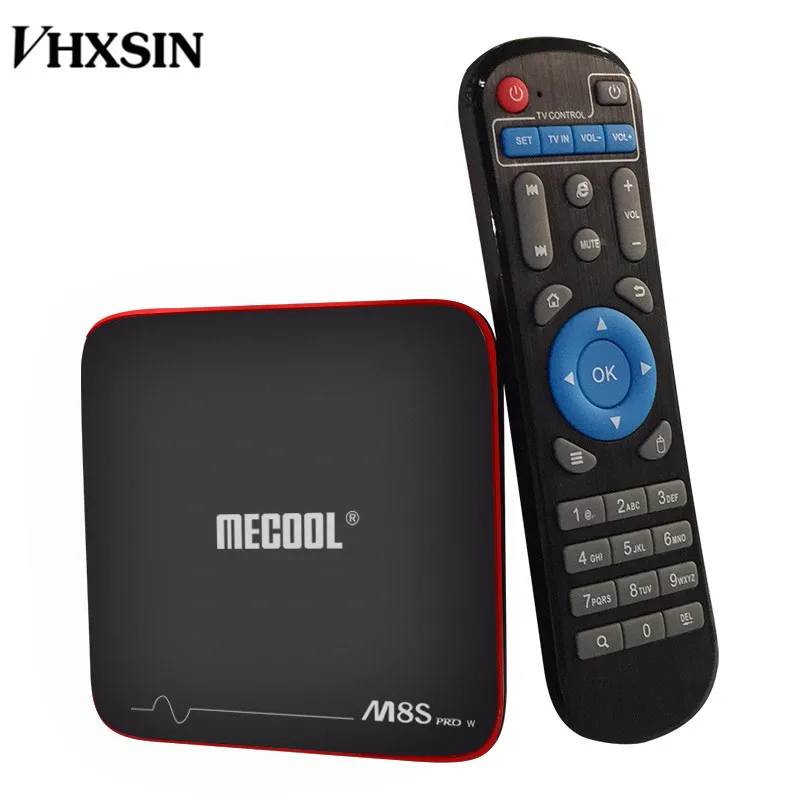20 шт./лот MECOOL M8S PRO W Android 7 1 ТВ Box Amlogic S905W Процессор 4 ядра 2 Гб Оперативная память DDR3 16