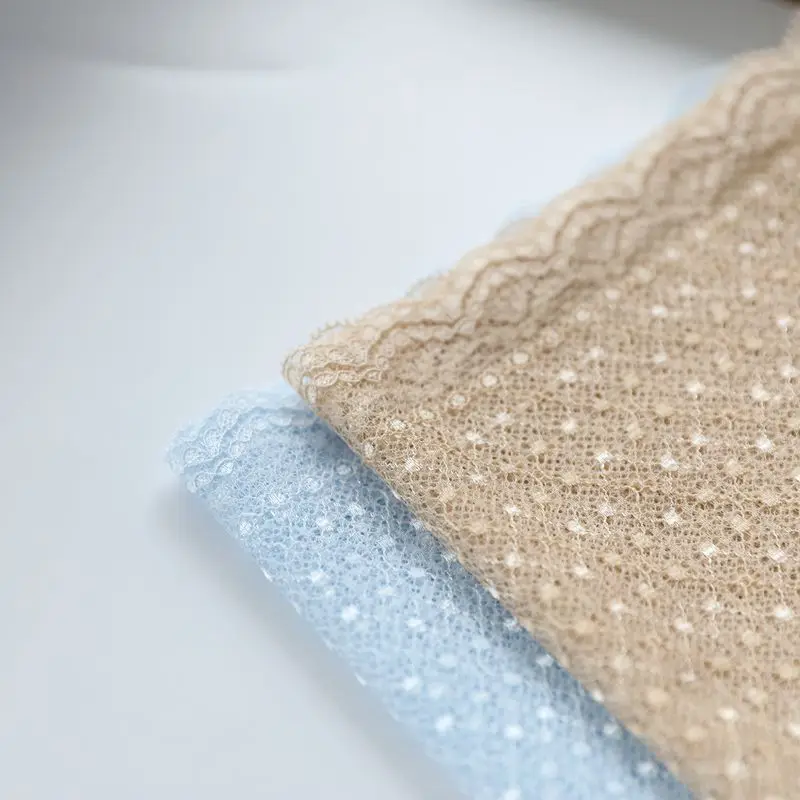 2019 hot sale Lace accessories Good quality blue/white gauze color lace 17 cm H1703 | Дом и сад