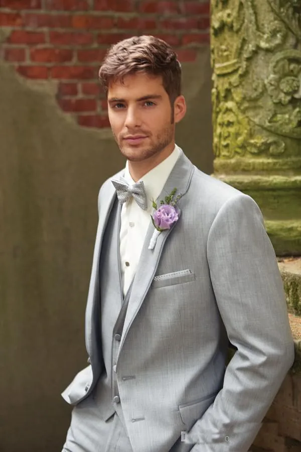 

Free Peak Lapel Handsome One Button Groom Tuxedos Best Man Wedding Suits Bridegroom Prom Party Tuxedos (Jacket+Pants+vest+Tie)we