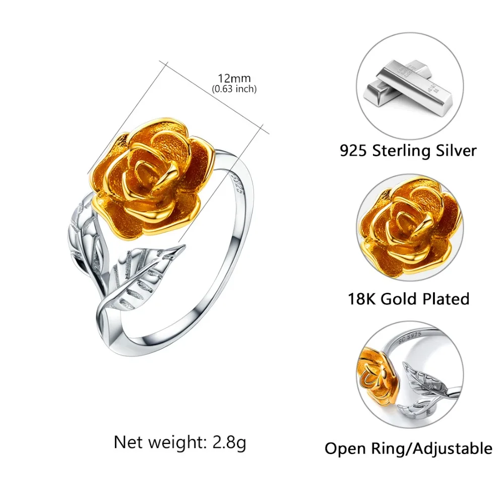 Женское Открытое кольцо из серебра 925 пробы SC275|Кольца| |