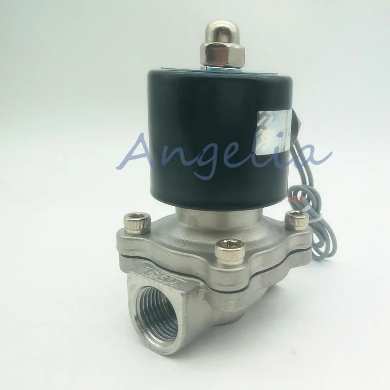 G2 &quotDN50 BSPP DC24V DC12V нержавеющая сталь 304 нормально закрытый Электрический