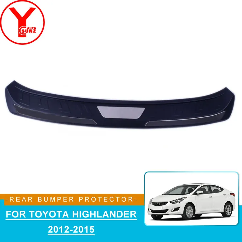 ABS Задний бампер протектор Наклейка пластина для hyundai elantra avante 2012 2013 2014 2015