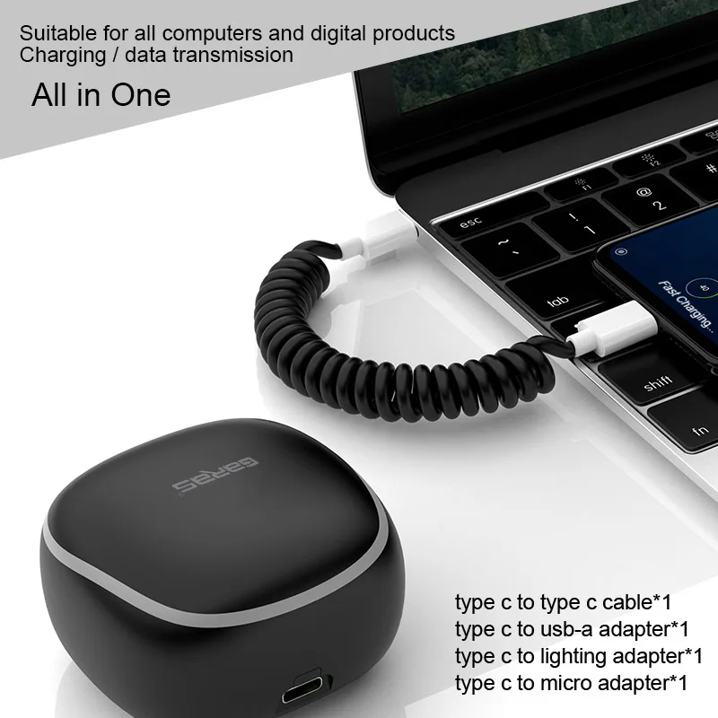 Garas PowerBank PD/QC3.0 адаптер объектива для камер Micro USB/Тип USB C Зарядное устройство