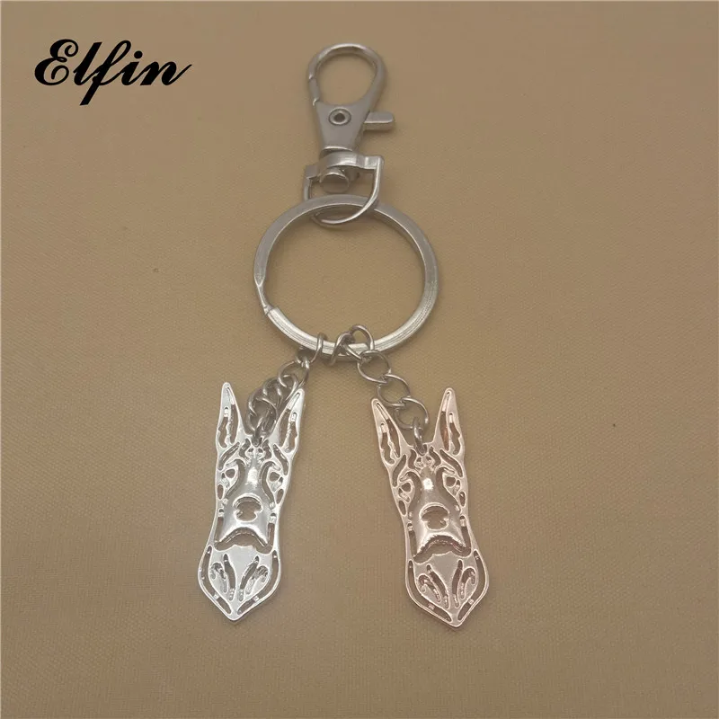 Брелок Elfin с надписью немецкий дог модные ювелирные украшения в виде животных