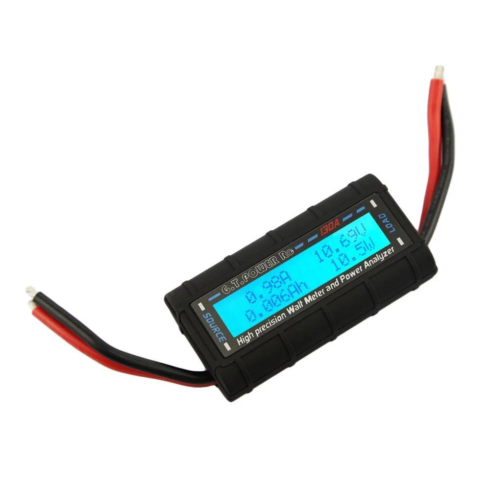 

G.T.Power RC анализатор мощности Ватт-метр для измерения напряжения (в), силы тока (а) мощности (в) и силы энергии 130AM
