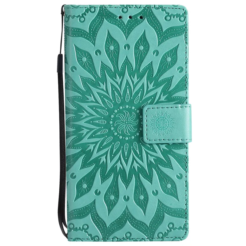 Светло-зеленый Кожаный чехол xiaomi mi play для Coque xiomi xiaomi mi Play, чехол с изображением подсолнуха, чехол xiaomi Play, кошелек, флип-чехол для телефона Магнитный - Цвет: Светло-зеленый