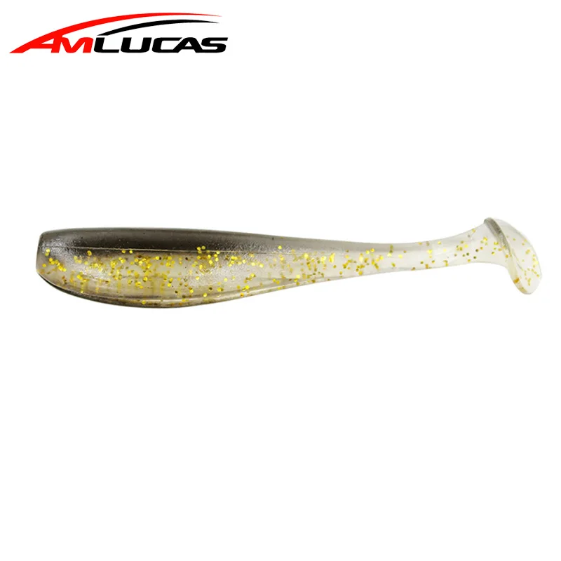 Amlucas 12 шт 65 мм 1 8g воблеры рыболовные приманки Easy Shiner от Swimbait Мягкая силиконовая