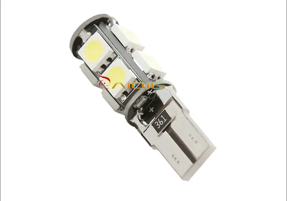 T10 9 SMD 5050 CANBUS OBC без ошибок Светодиодная лампа W5W 501 dash светодиодные автомобильные