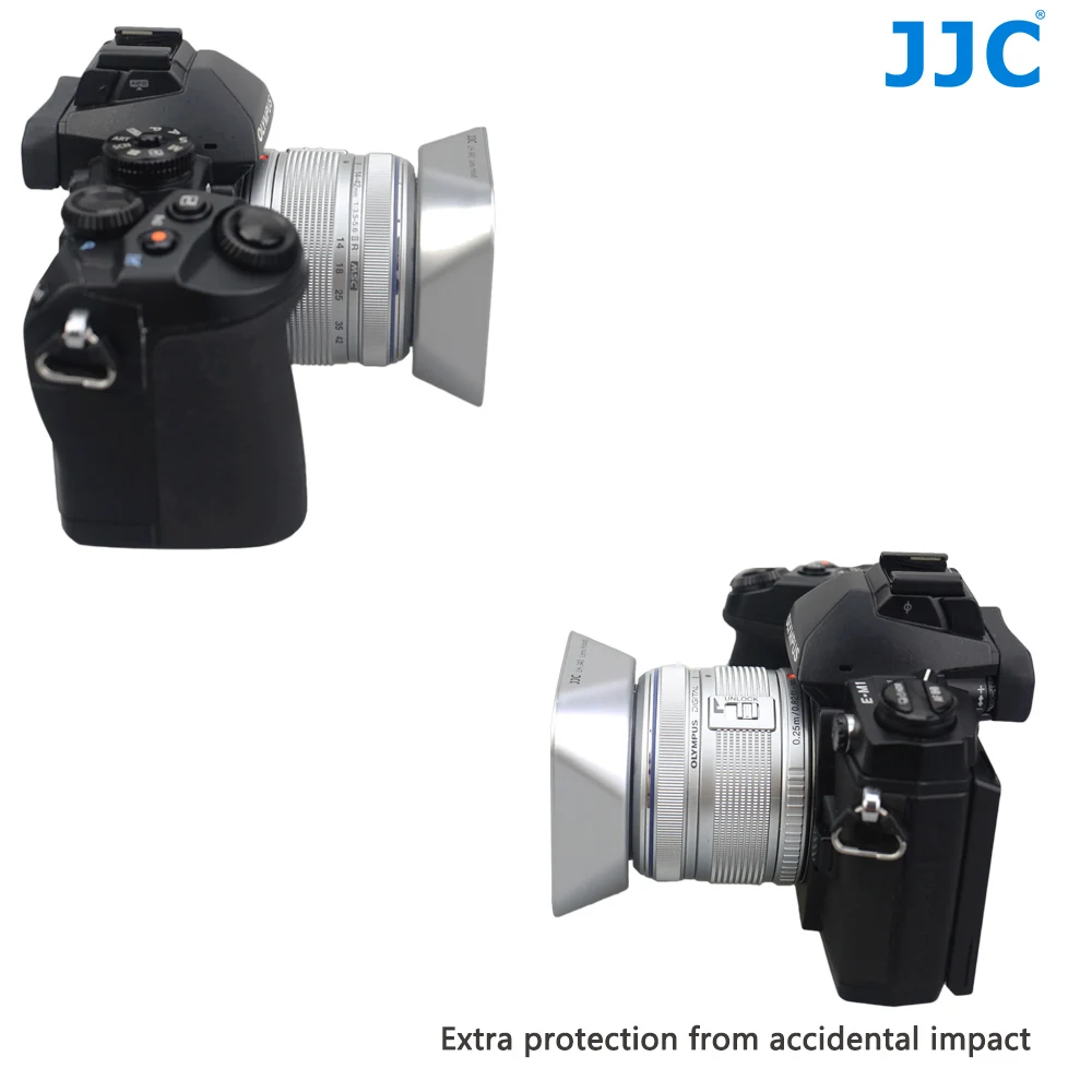 JJC квадратная бленда объектива для OLYMPUS M. ZUIKO DIGITAL 14-42 мм 1:3. 5-5,6 II/14-42 мм 1:3. 5-5,6 II R аксессуары для камеры Бленды
