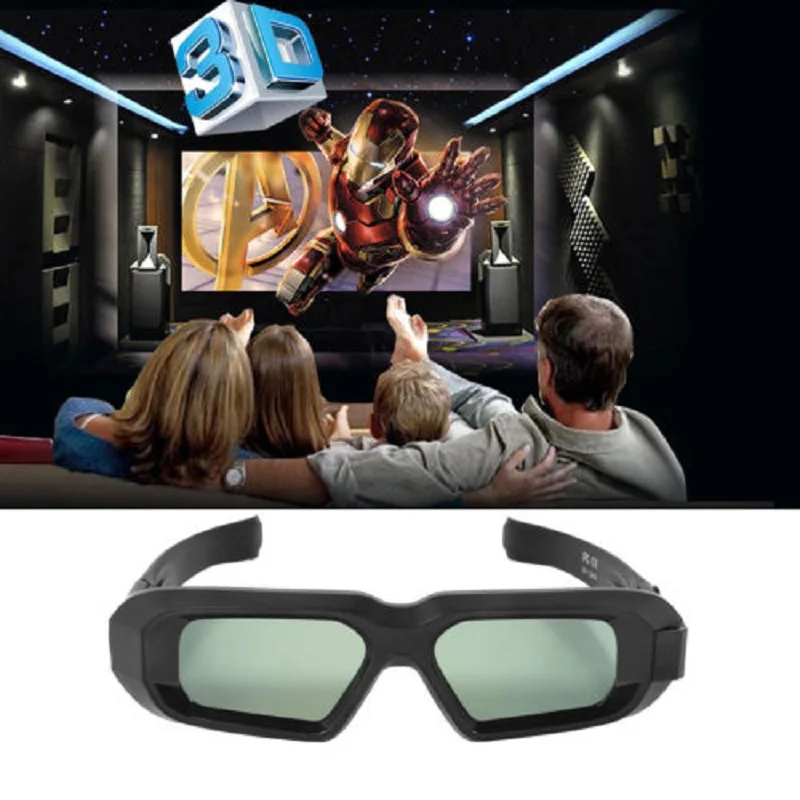 Bluetooth Активный затвор 3D очки для 3LCD проектор epson и samsung sony Toshiba Sharp Panasonic KONKA TCL 3DTV USB
