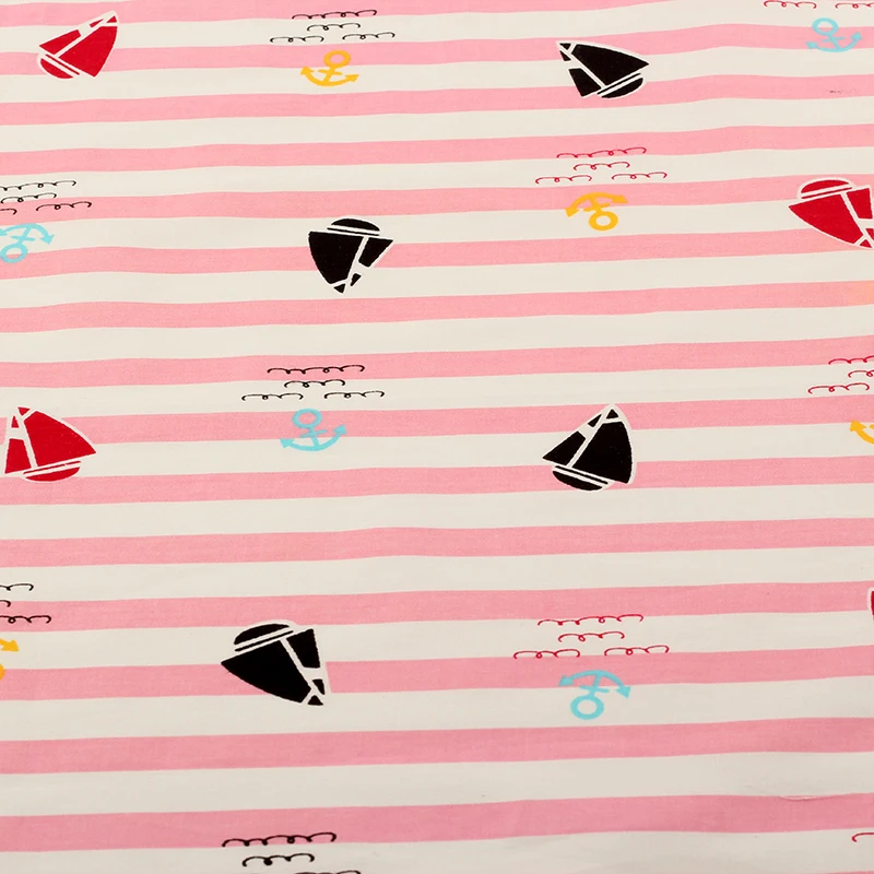 Винтаж хлопок Ткань звезды полосы печатных DIY лоскутное S для игрушки одежда