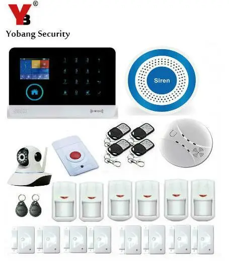 Yobang Security App комплект сигнализации с дистанционным управлением Wi Fi GSM сигнализация