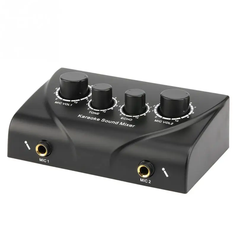 Профессиональный звуковой Миксер для караоке Портативная аудиосистема мини