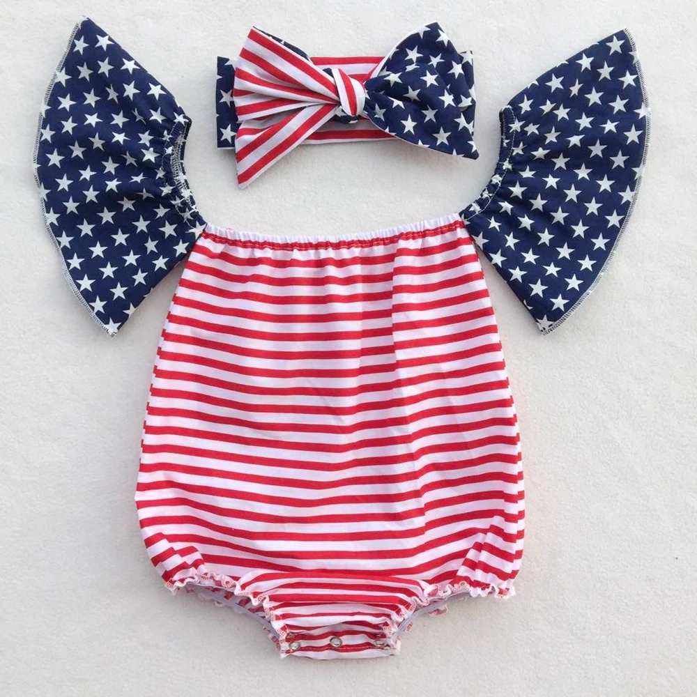 Комбинезон для маленьких девочек в богемном стиле с открытыми плечами