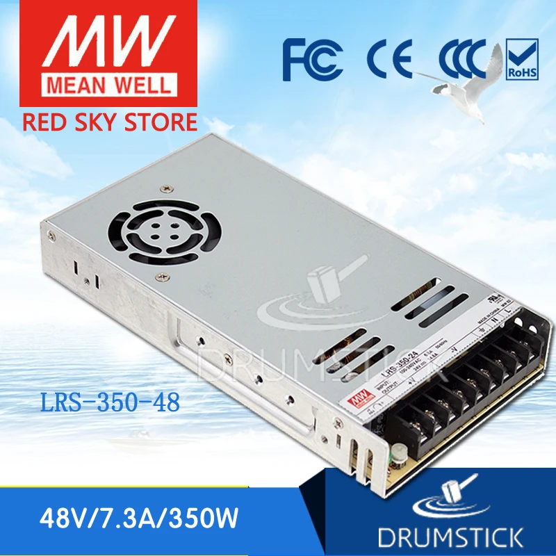 Бренд MEAN WELL представляет LRS 350 48 48V 7.3A meanwell 4 W один Выход переключение Питание|switch