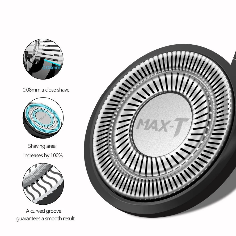 MAX-T RMS7109 электробритва уход за лицом моющаяся перезаряжаемая 110-240 В штепсельная вилка США/ЕС 3D тройное лезвие Электрический станок для бритья бороды