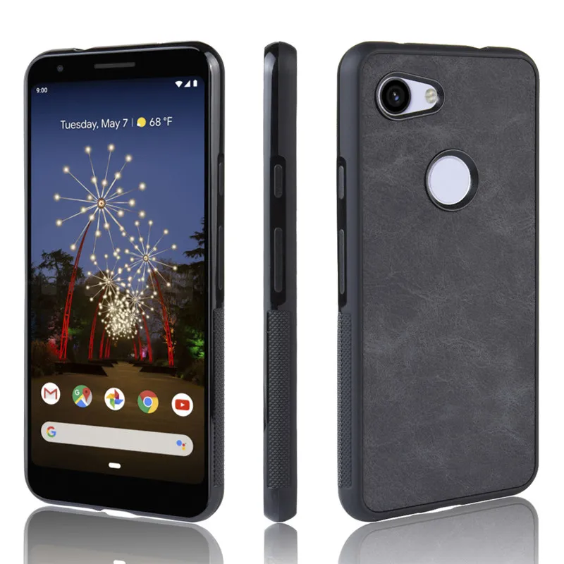 For Google Pixel 3a / XL Luxury PU Skin Hard shockproof Back Cover Pixel3a 3 a 3aXL Phone Cases |
