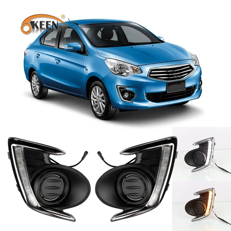 OKEEN LED DRL для Mitsubishi Attrage Mirage G4 2012 2013 2014 2015 2016 2017 светодиодные дневные ходовые огни
