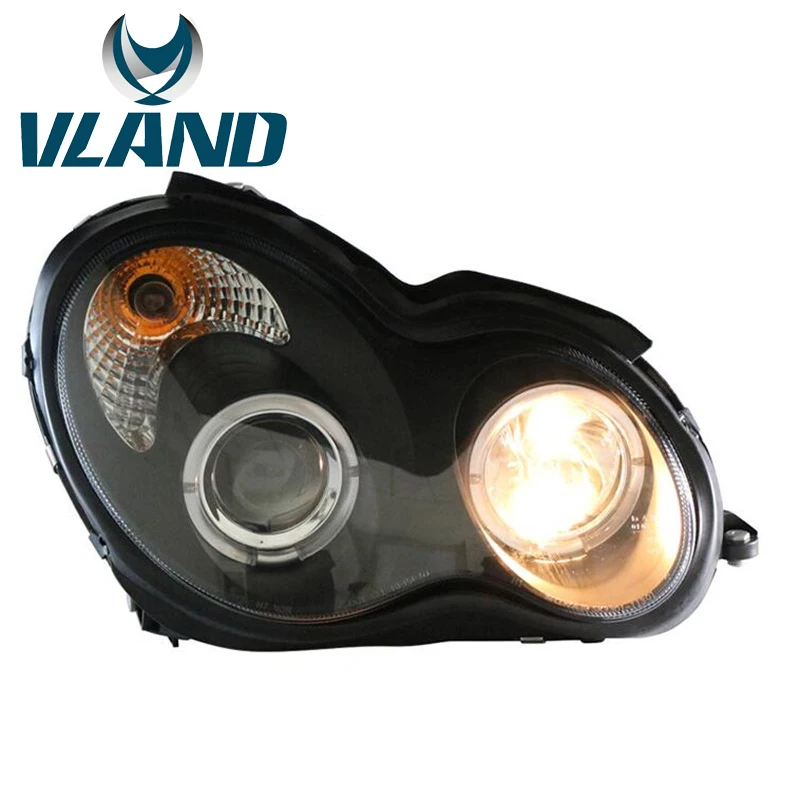 VLAND фабрика для автомобиля фара для W203 фара 2000-2006 C180 C230 C280 C320 светодиодный головного света ксеноновые Лен с DRL Plug And Play
