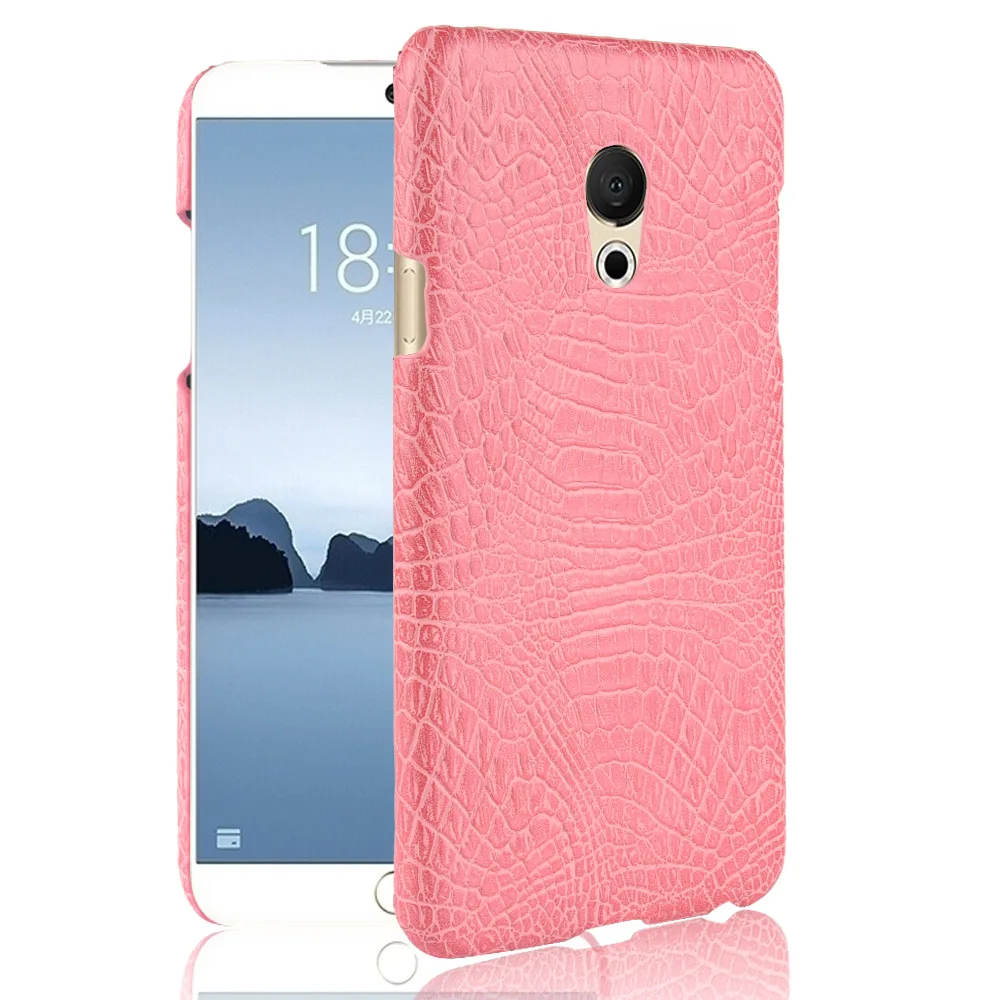 Кожаный чехол для Meizu 15 роскошная модель крокодиловой кожи противоударный