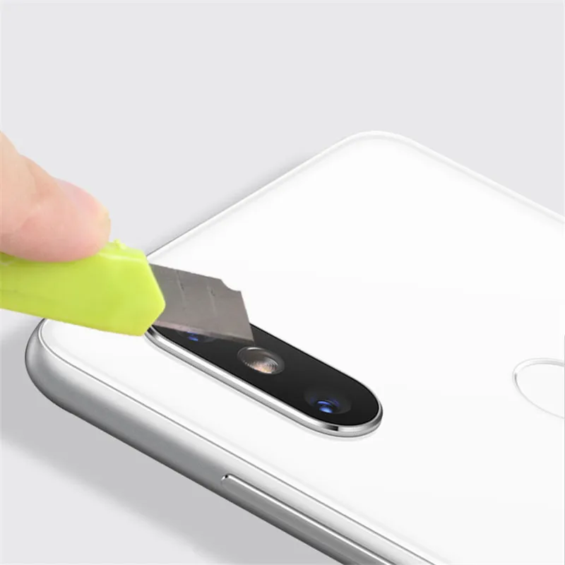 2 Pieces Back Transparent Camera Lens Flash Lamp Screen Protector Tempered Glass cover For xiaomi mi 8 / SE Film Clear | Мобильные