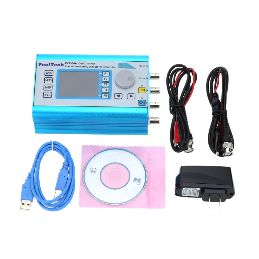 Двухканальный генератор цифровых сигналов DDS произвольных измеритель частоты 200