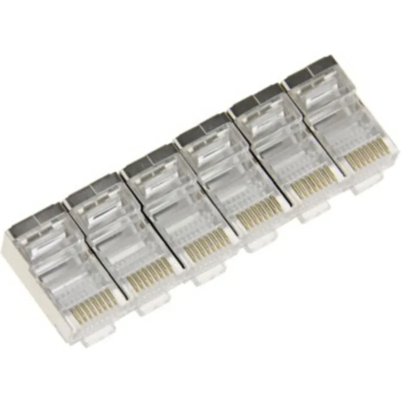 50 шт. металлический экранированный RJ45 разъем Ethernet сетевой концы 8 pin разъемы CAT5