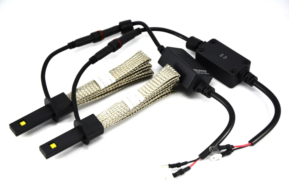 1 компл. H1 40 Вт 5000LM G5 светодиодные фары Тонкий Conversion Kit безвентиляторный lumiled luxeon MZ