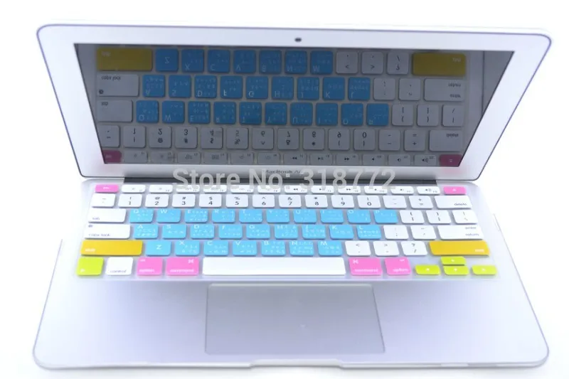 Wubi корень Радуга силиконовая клавиатура защитная пленка для Apple Macbook Pro Air Retina 13 15 17