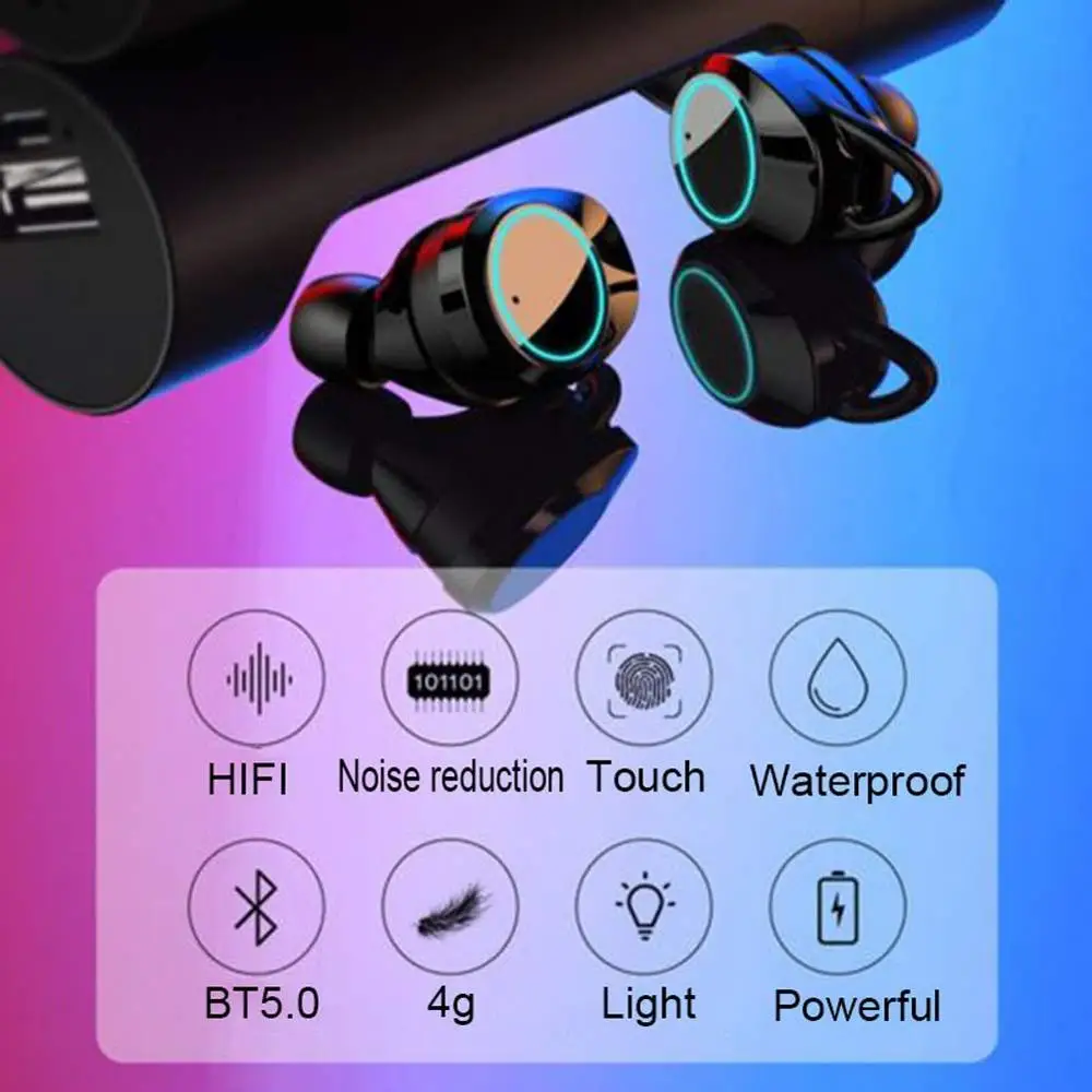 ZUOYA X8 TWS Touch Control Bluetooth 5 0 наушники стерео беспроводные шумоподавляющие Игровые для