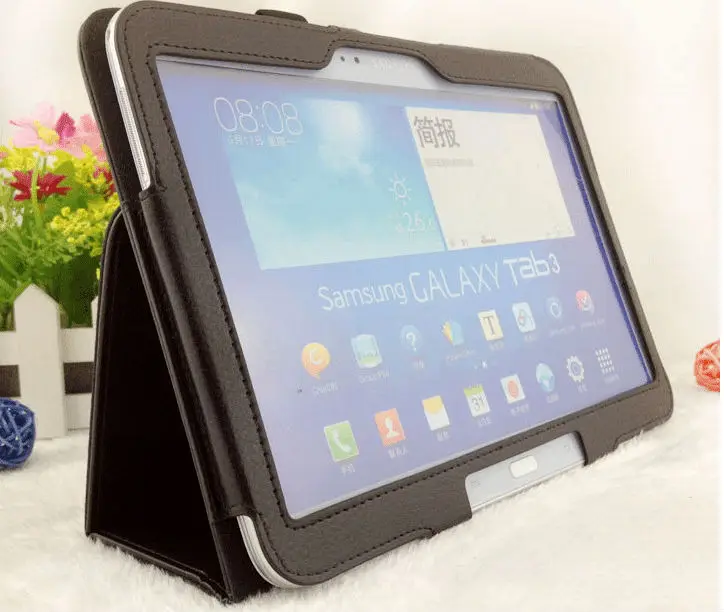 3 в 1 защитный чехол-подставка из искусственной кожи для Samsung Galaxy Tab 10 P5200 P5210 +
