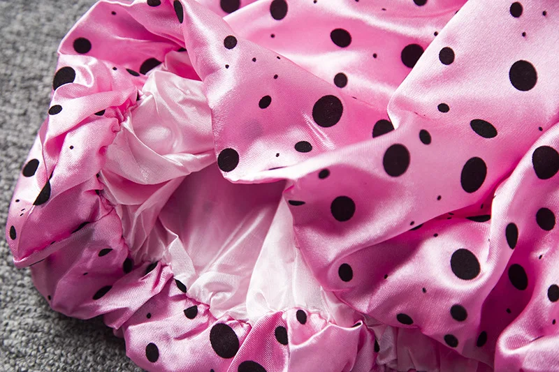 Летние платья для девочек повседневная детская одежда из хлопка с узором в точку