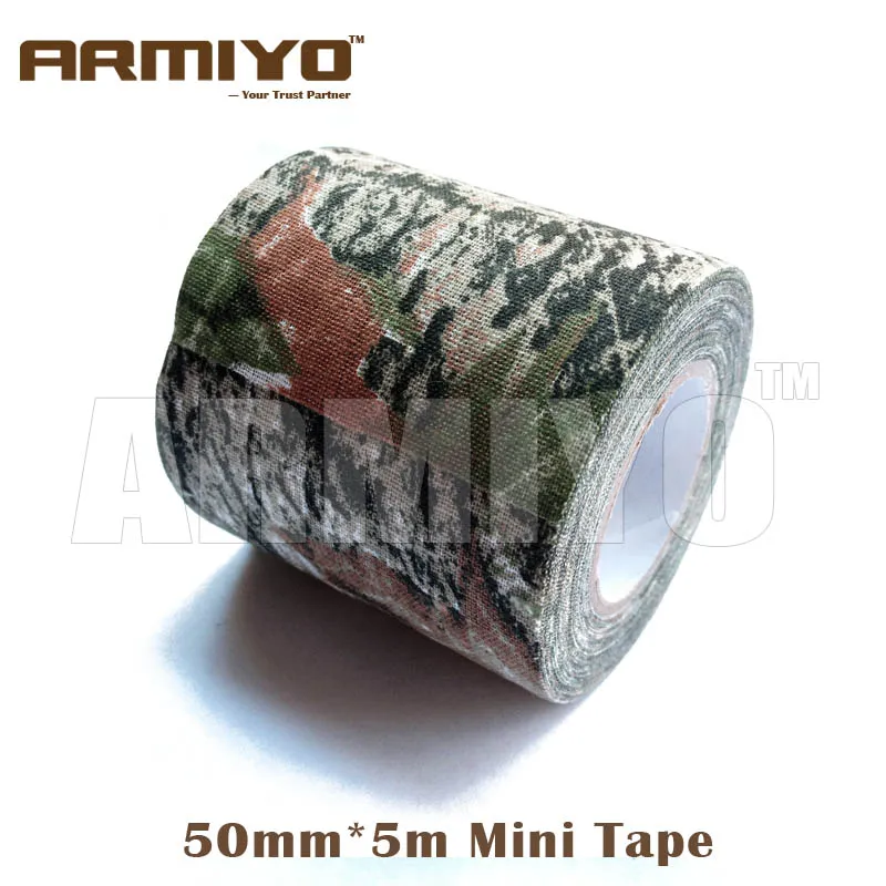 Armiyo Mini 50 мм* 5 м Охотничьи аксессуары Камуфляжная Лента тканевая водостойкая Изолированная лесная бионическая CP ACU Jungle 5 цветов