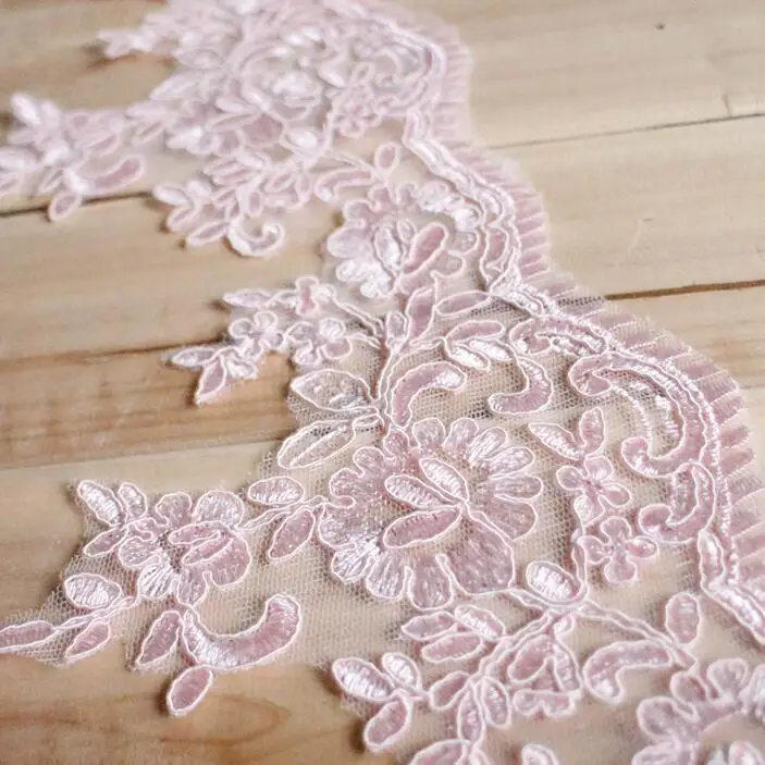 Горячая Распродажа 6 ярдов романтичное розовое свадебное платье кружевная