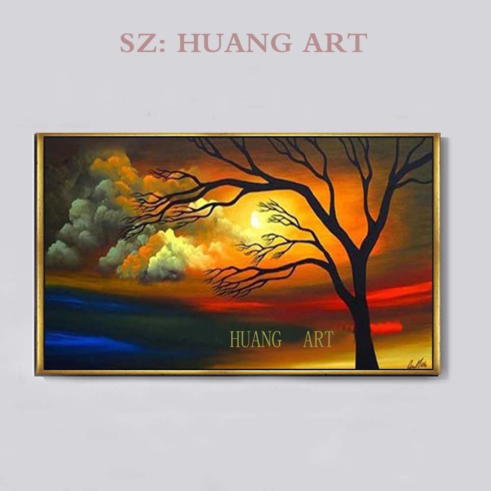 

On the 3 d manual painting best FengJingShu abstract oil painting art directly from the original large murals of modern ar