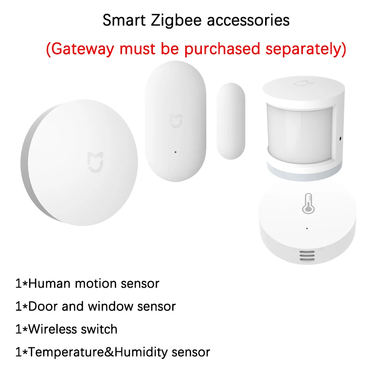 Zigbee accessories-C Xiao mi jia Многофункциональный шлюз 2 Xiao mi умный дом Zigbee WiFi умные устройства mi Home приложение пульт дистанционного управления RGB Ночной светильник - Цвет: Zigbee accessories-C