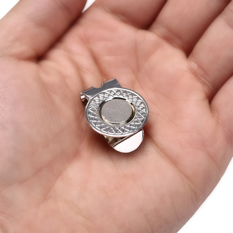 

Golf Ball Mark with Golf Hat Clip Magnetic Outdoor Alloy Golf Marker Supplies Accessories