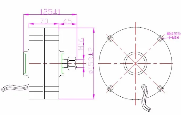 Заводская цена 300 Вт ветряная турбина/генератор с постоянным магнитом сделано в