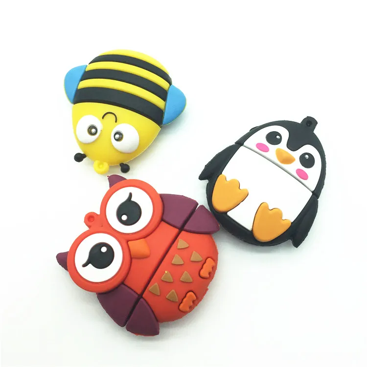 Высокоскоростной USB 3 0 4 ГБ 8 16 32 64 флешка силиконовый мини сова usb флеш-накопитель
